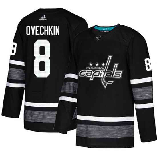 Capitals #8 Alex Ovechkin Black Authentic 2019 All Star Stitched Hockey Jersey